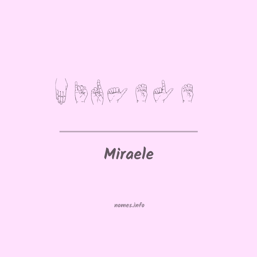 Miraele em Libras