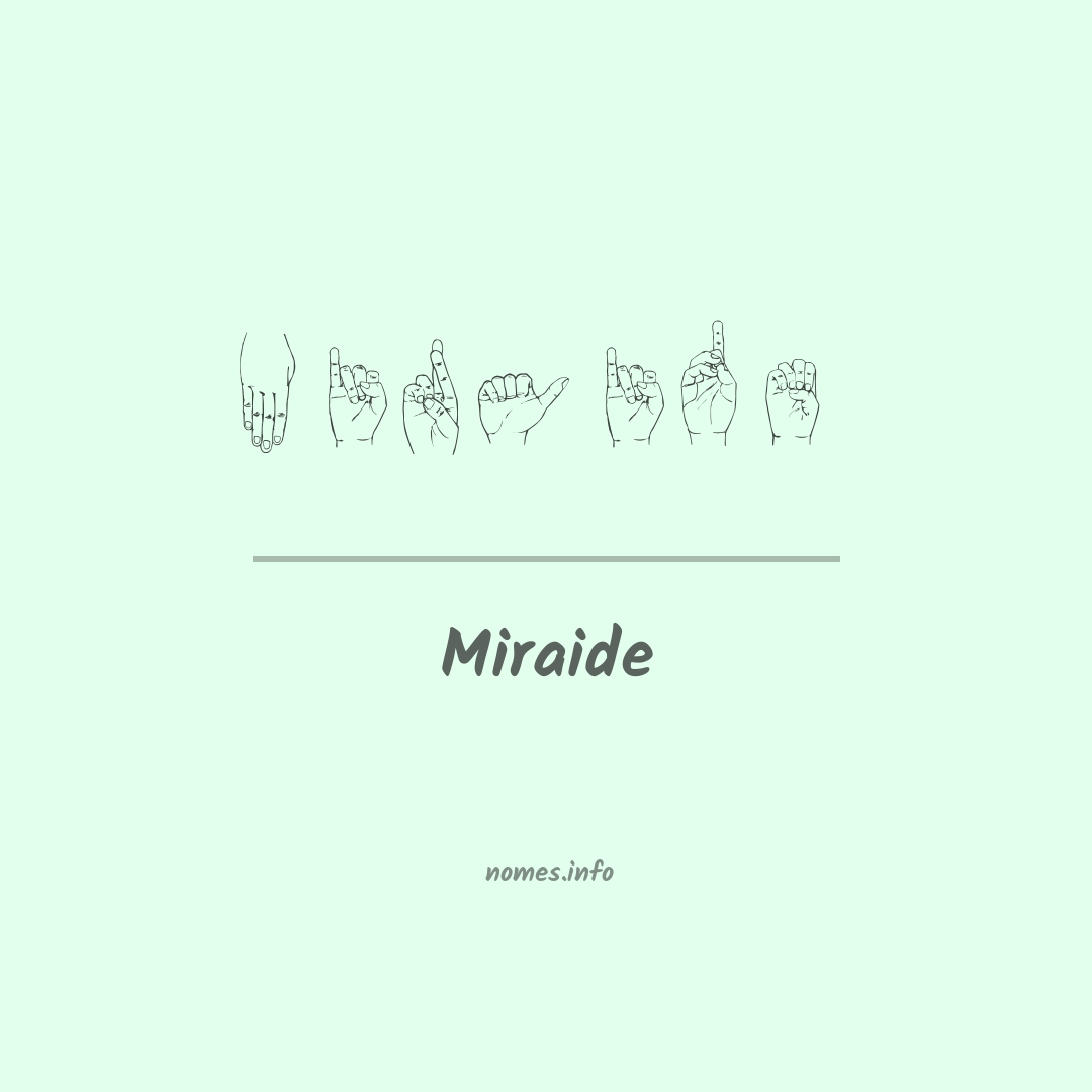 Miraide em Libras