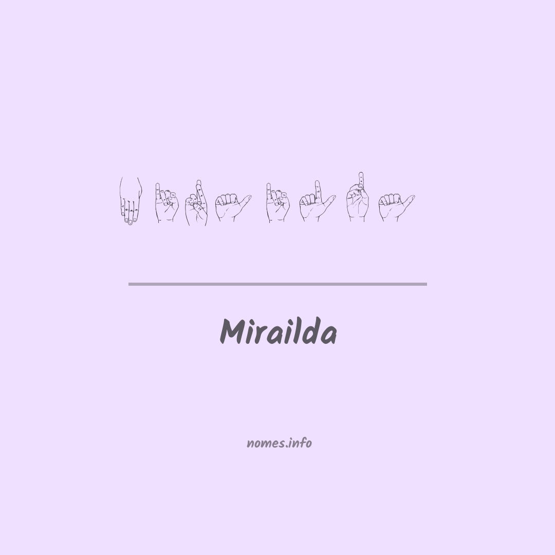 Mirailda em Libras
