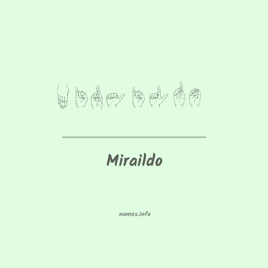 Miraildo em Libras