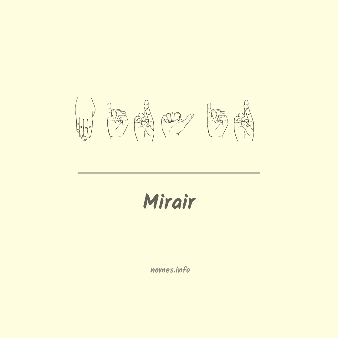 Mirair em Libras