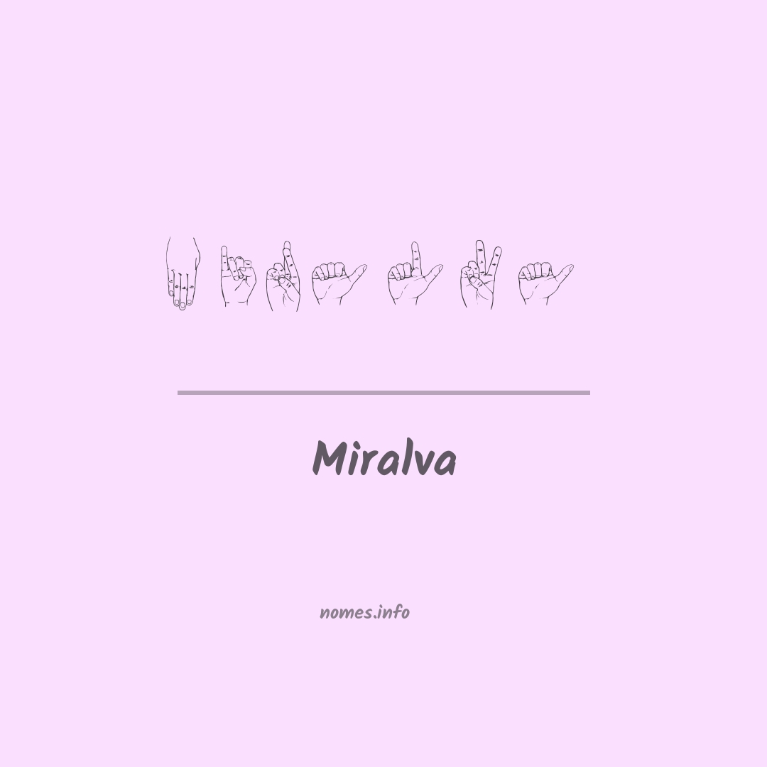 Miralva em Libras Miralva em Libras