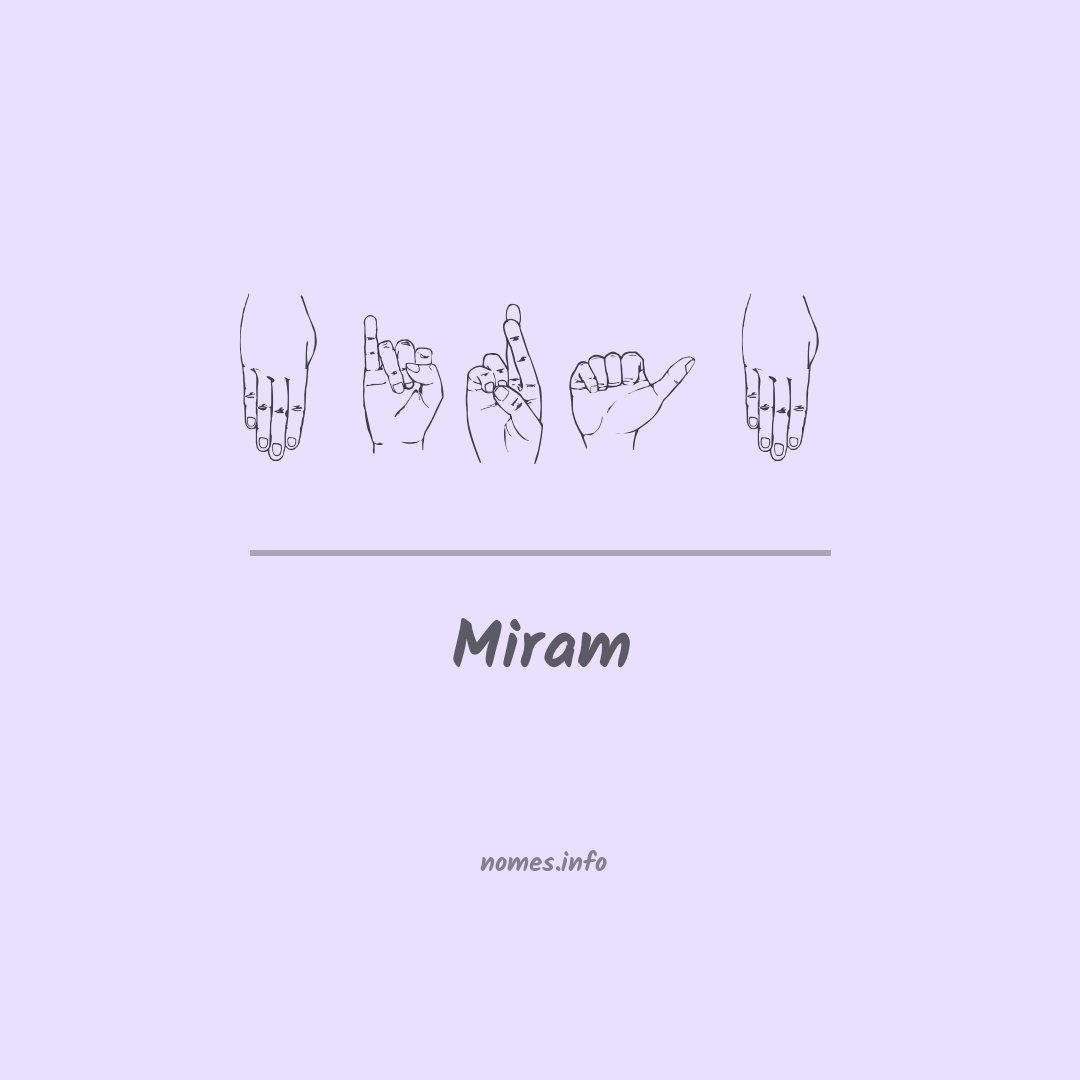 Miram em Libras