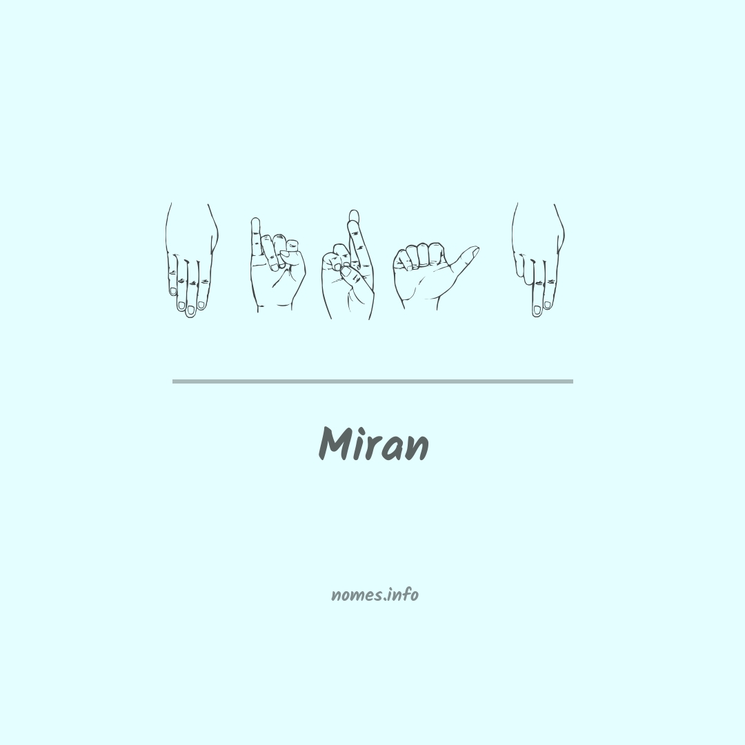 Miran em Libras