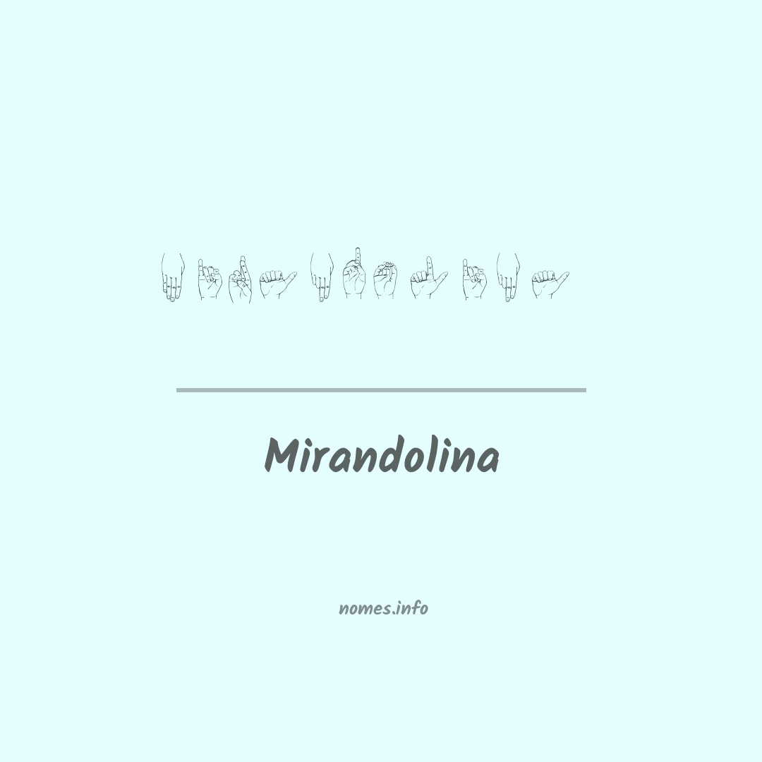 Mirandolina em Libras