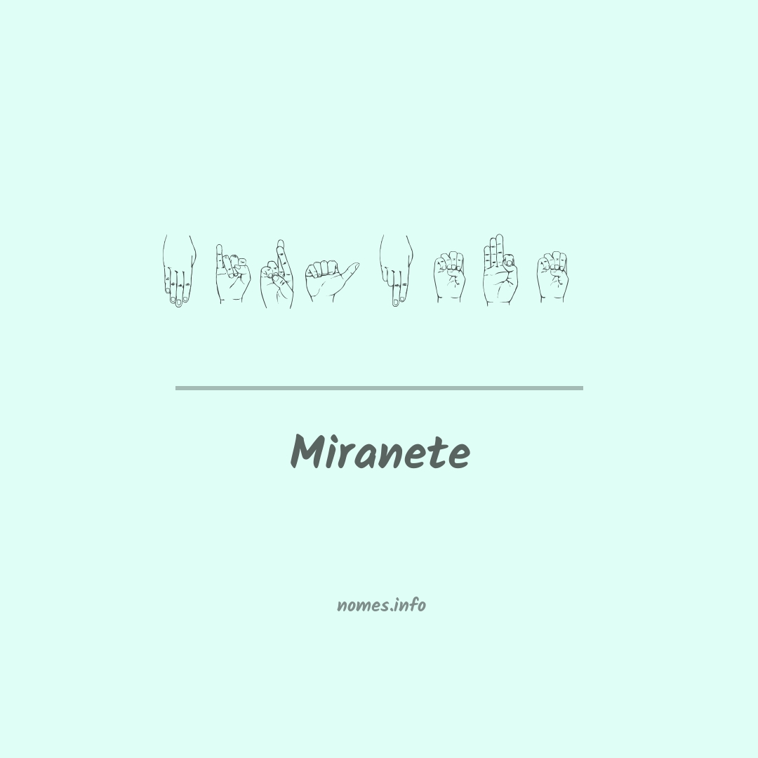Miranete em Libras