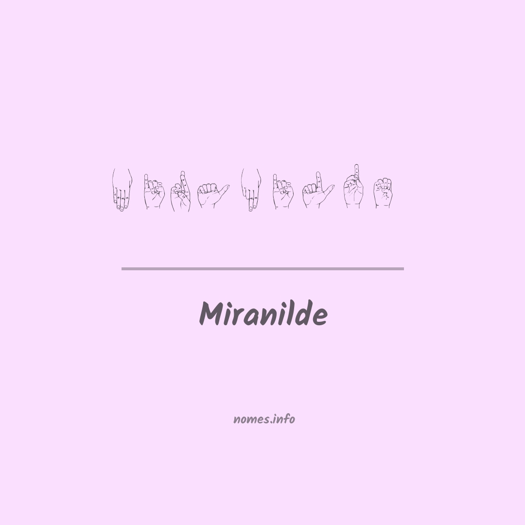 Miranilde em Libras