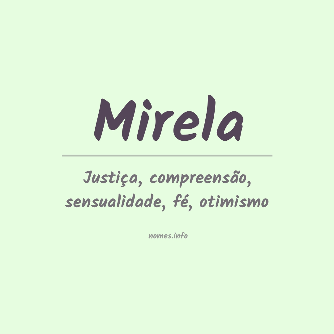 Significado do nome Mirela
