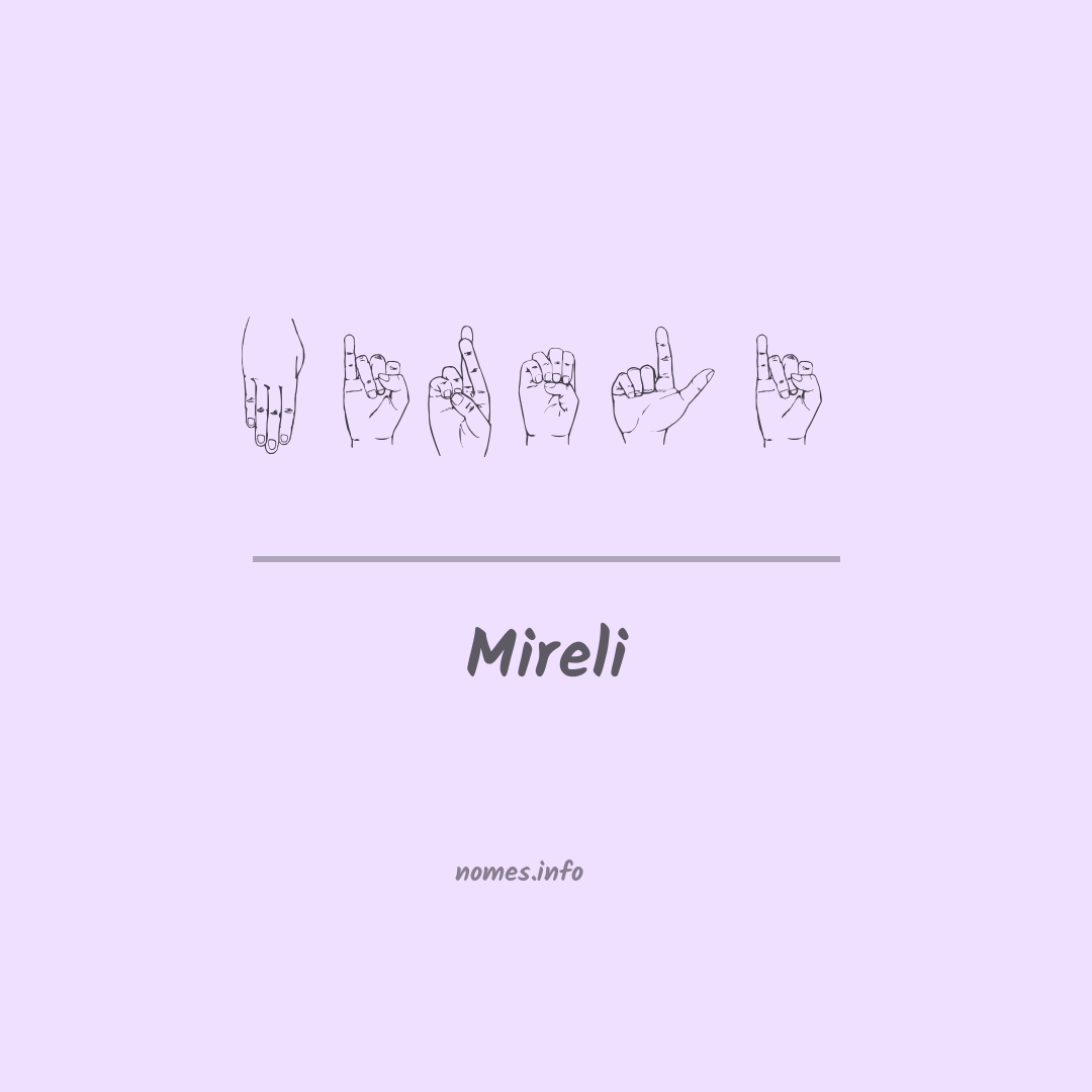 Mireli em Libras