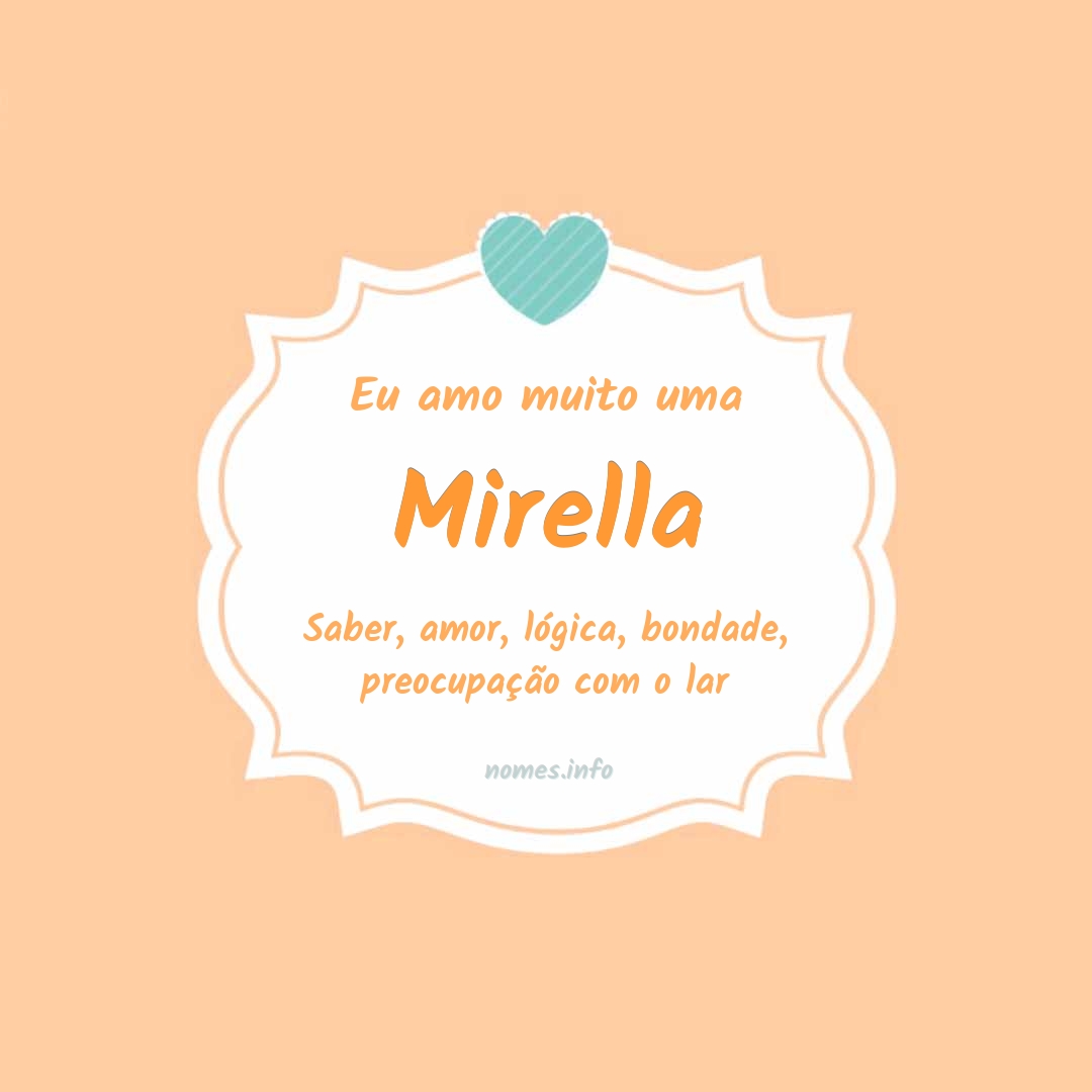 Eu amo muito Mirella