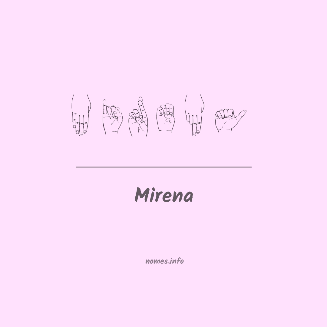 Mirena em Libras