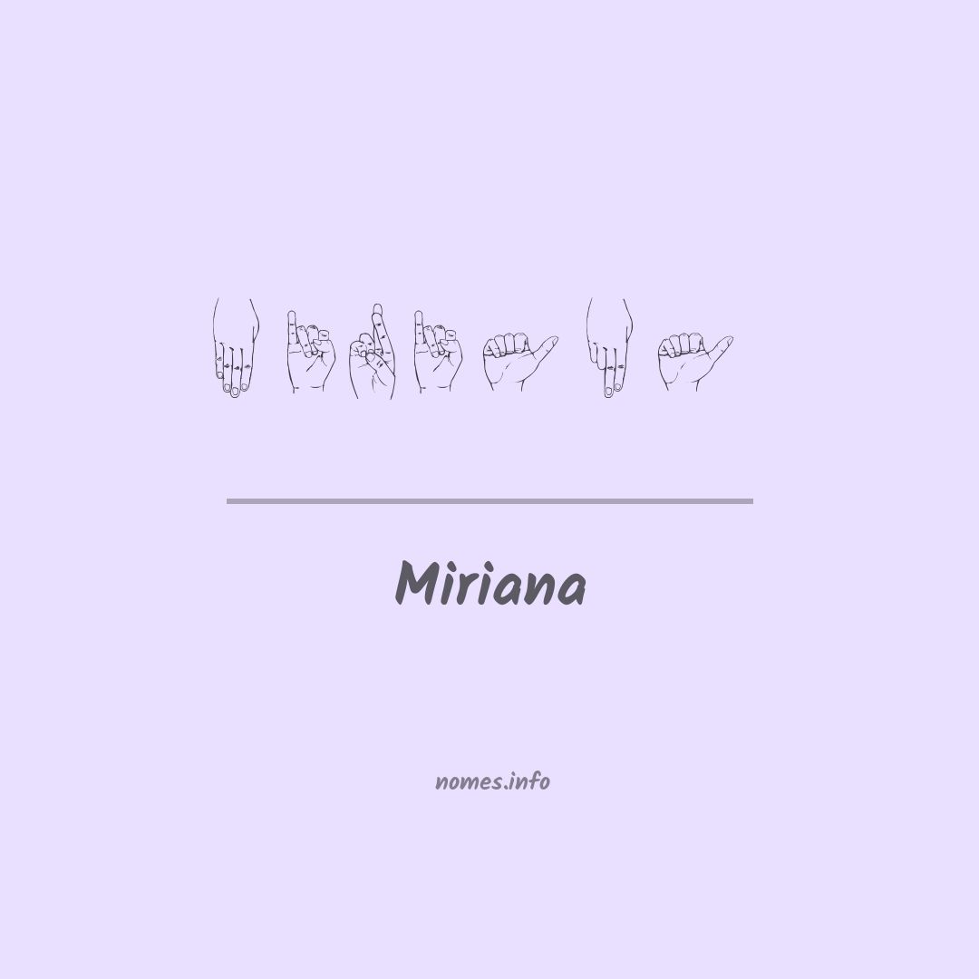 Miriana em Libras Miriana em Libras