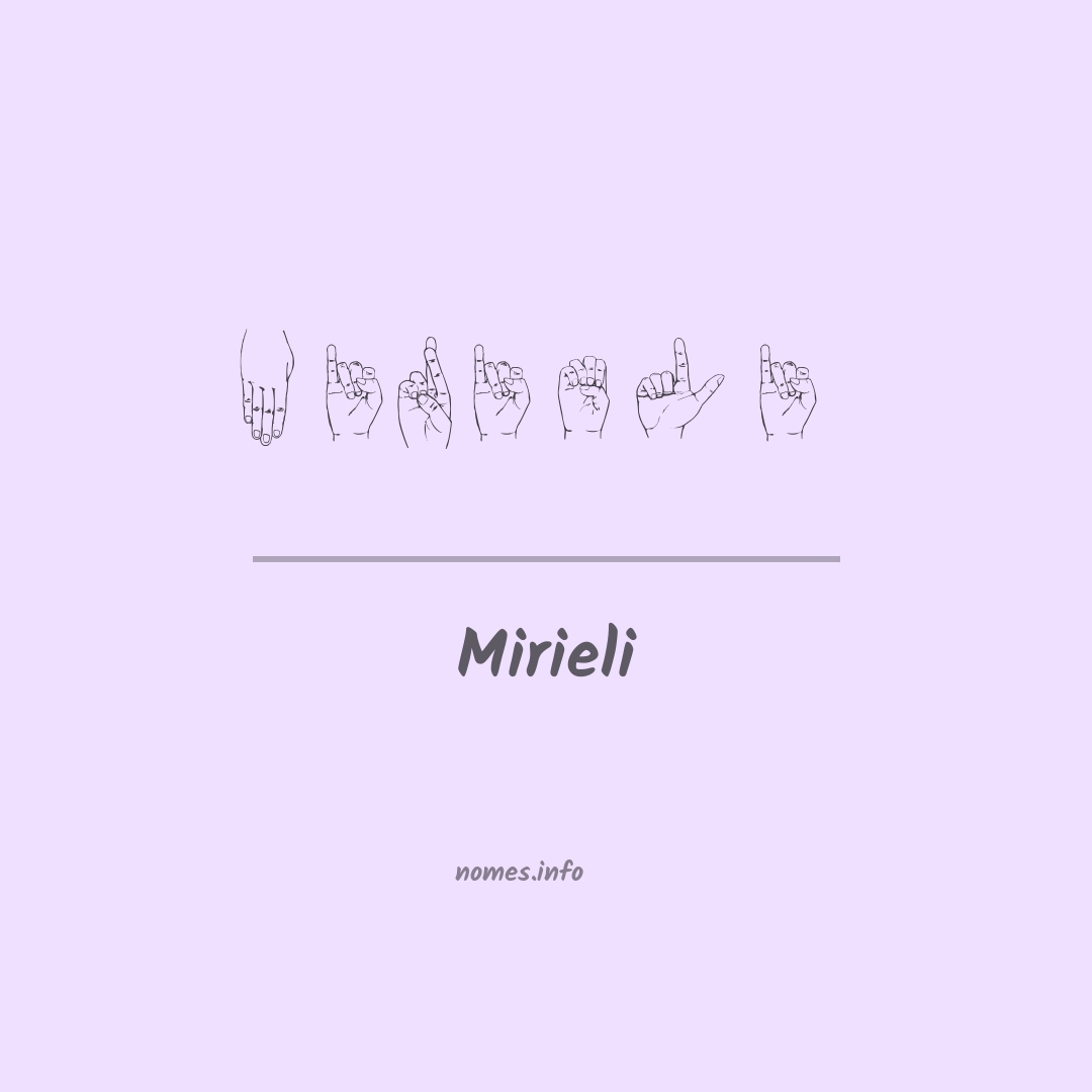 Mirieli em Libras