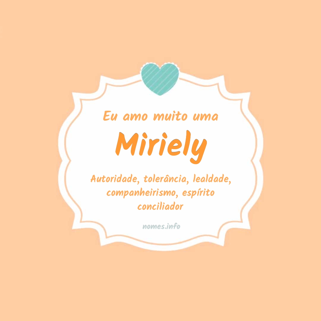 Eu amo muito Miriely