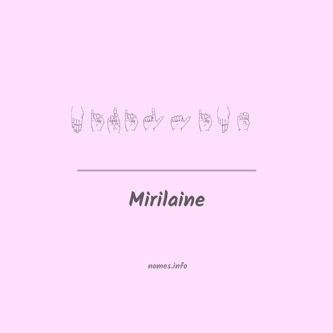 Mirilaine em Libras