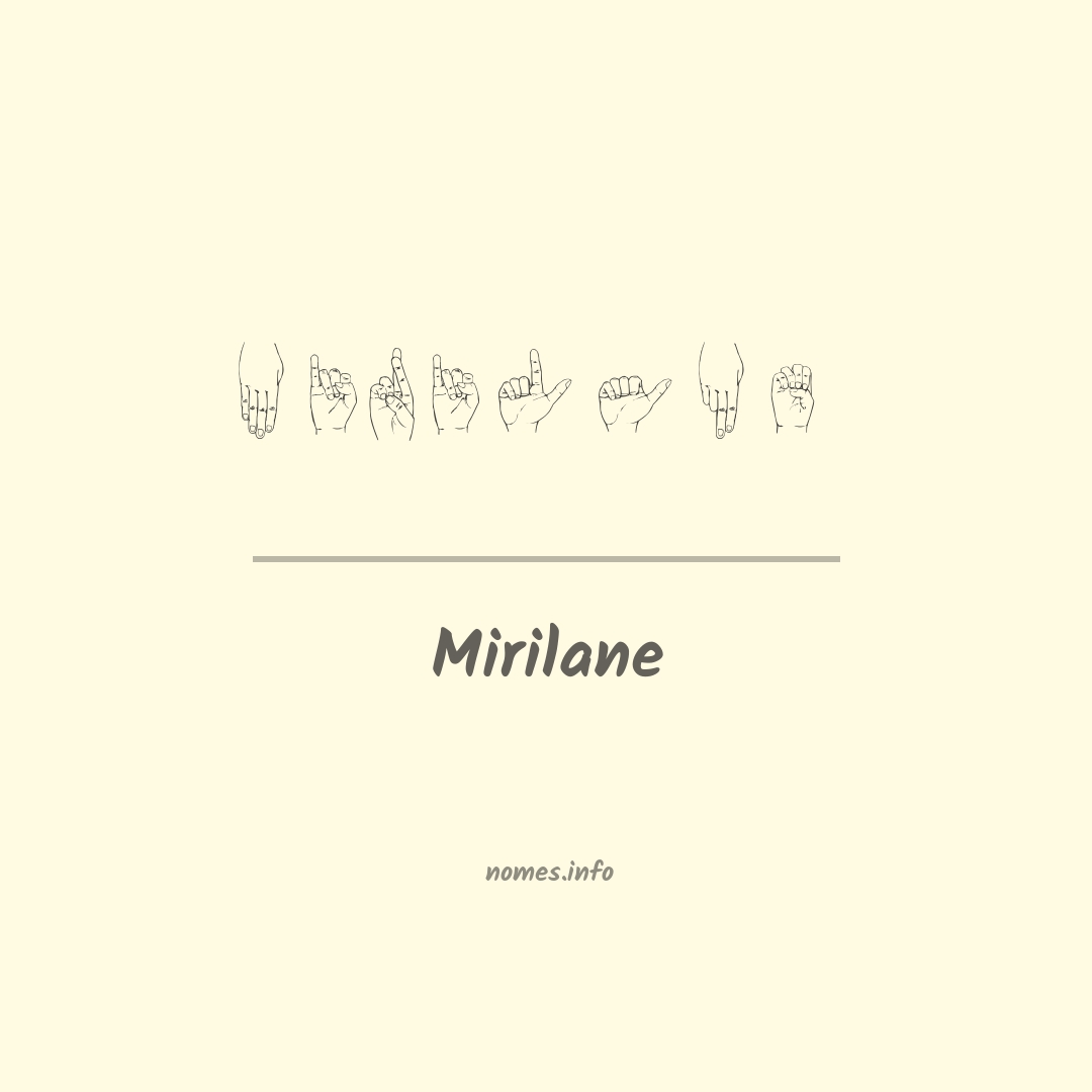 Mirilane em Libras