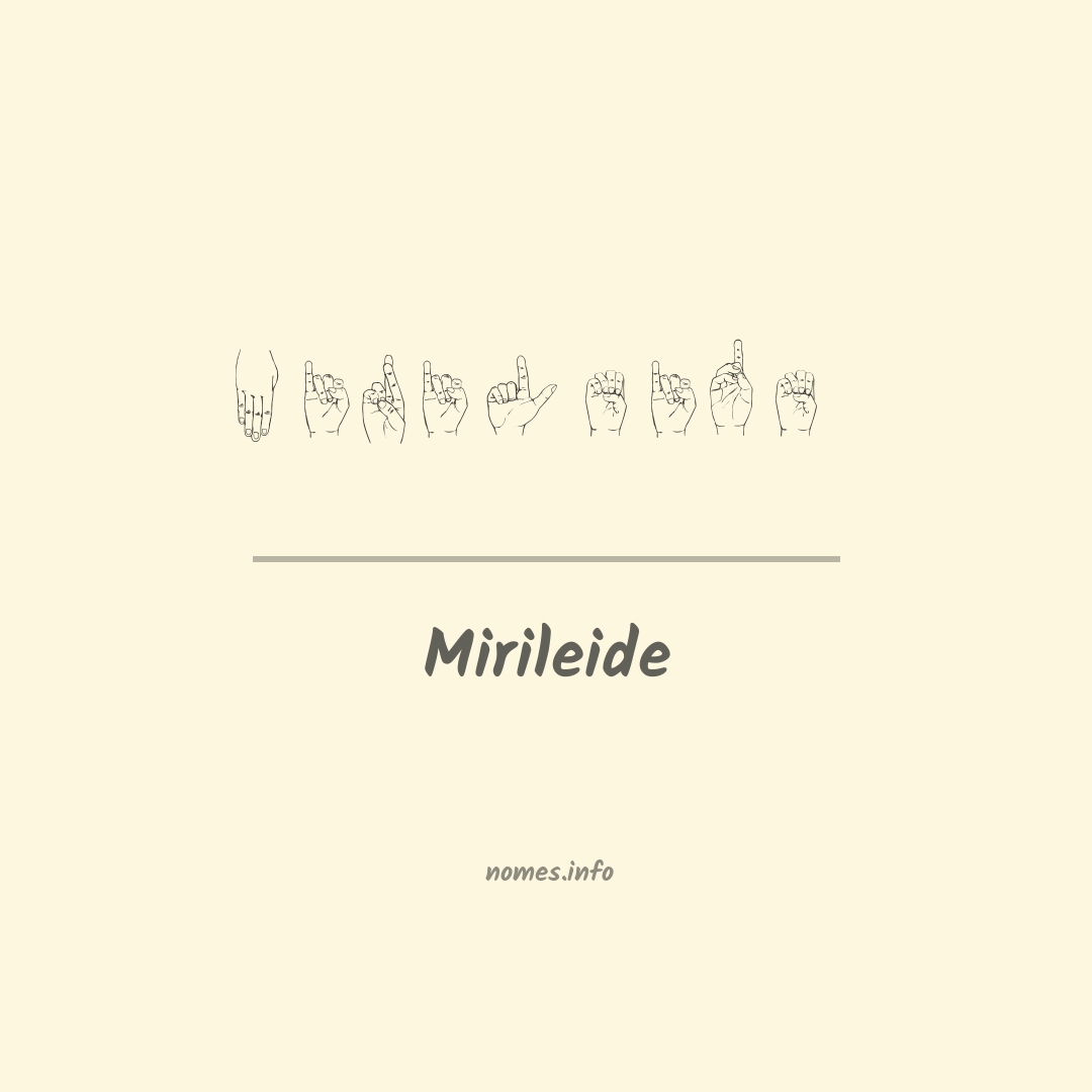 Mirileide em Libras