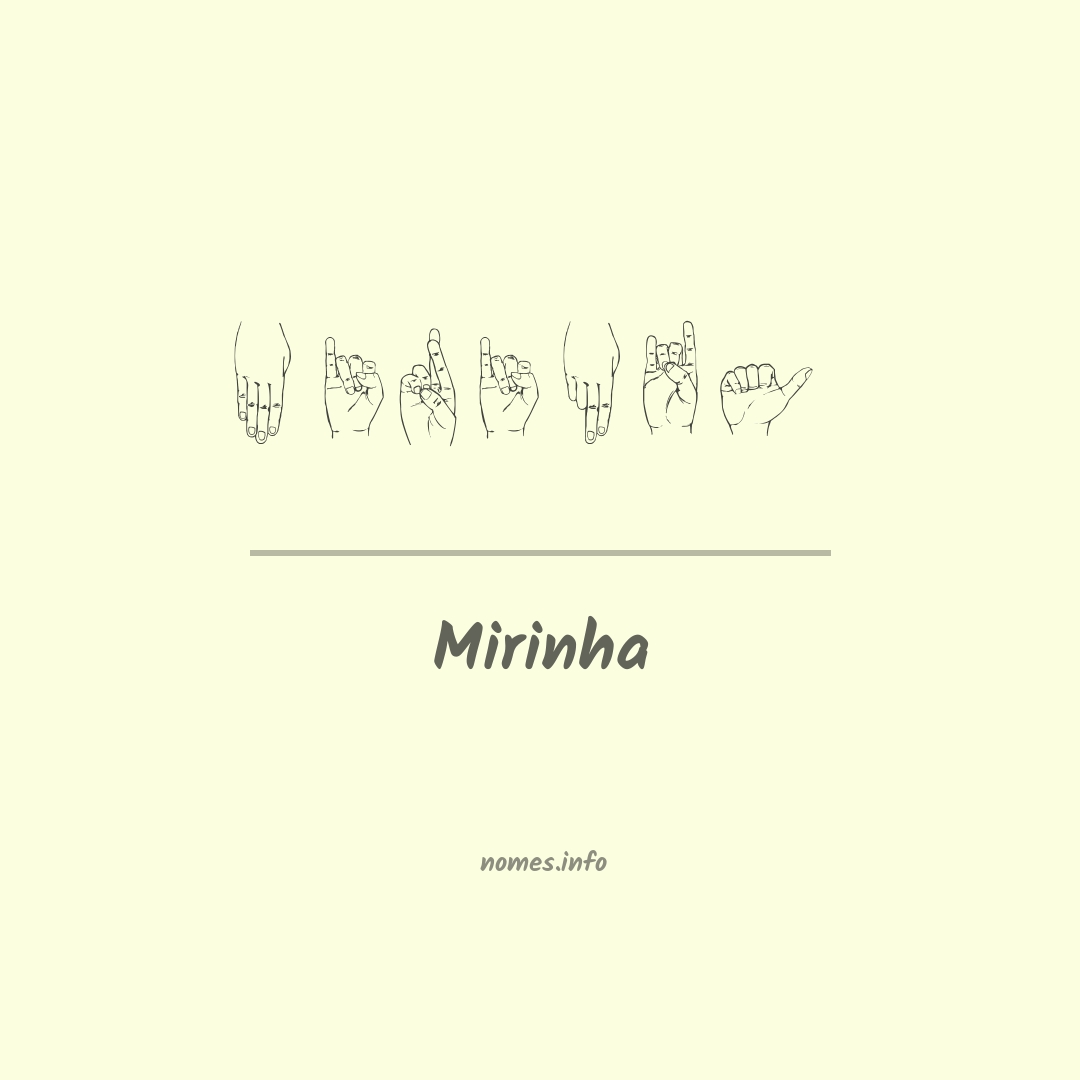 Mirinha em Libras