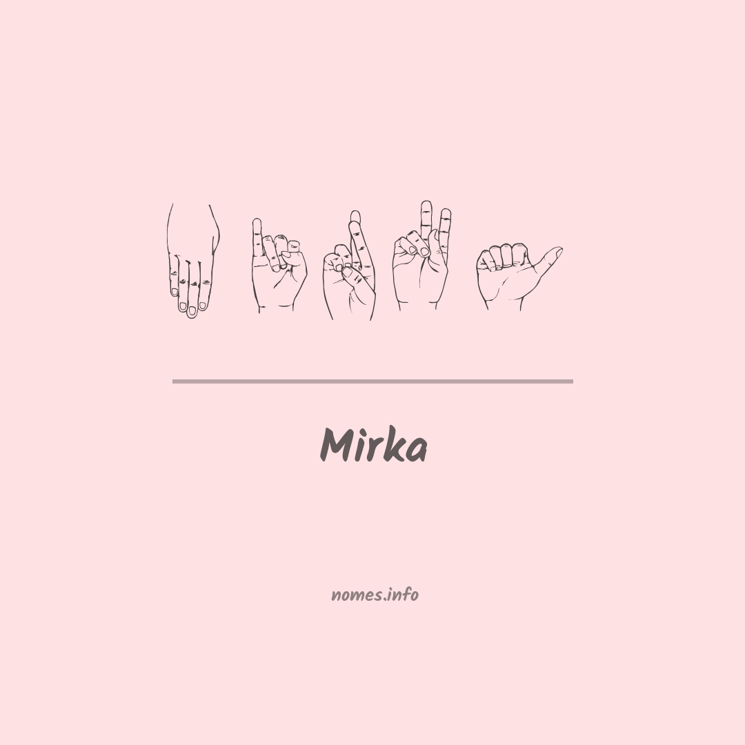 Mirka em Libras