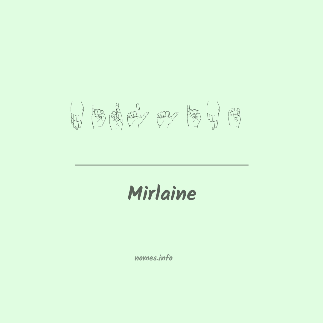 Mirlaine em Libras