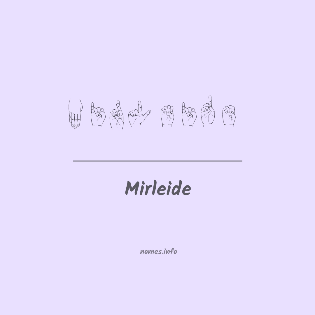 Mirleide em Libras