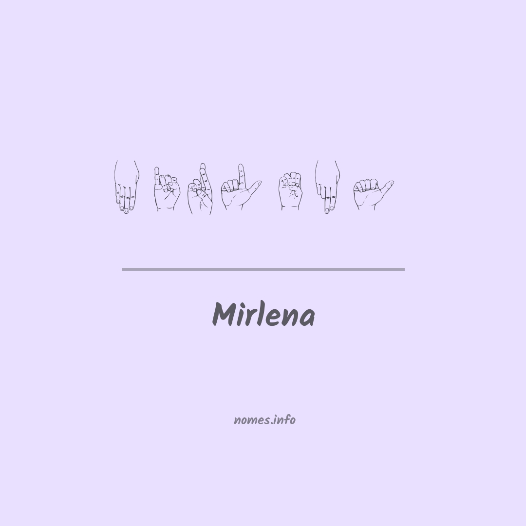 Mirlena em Libras