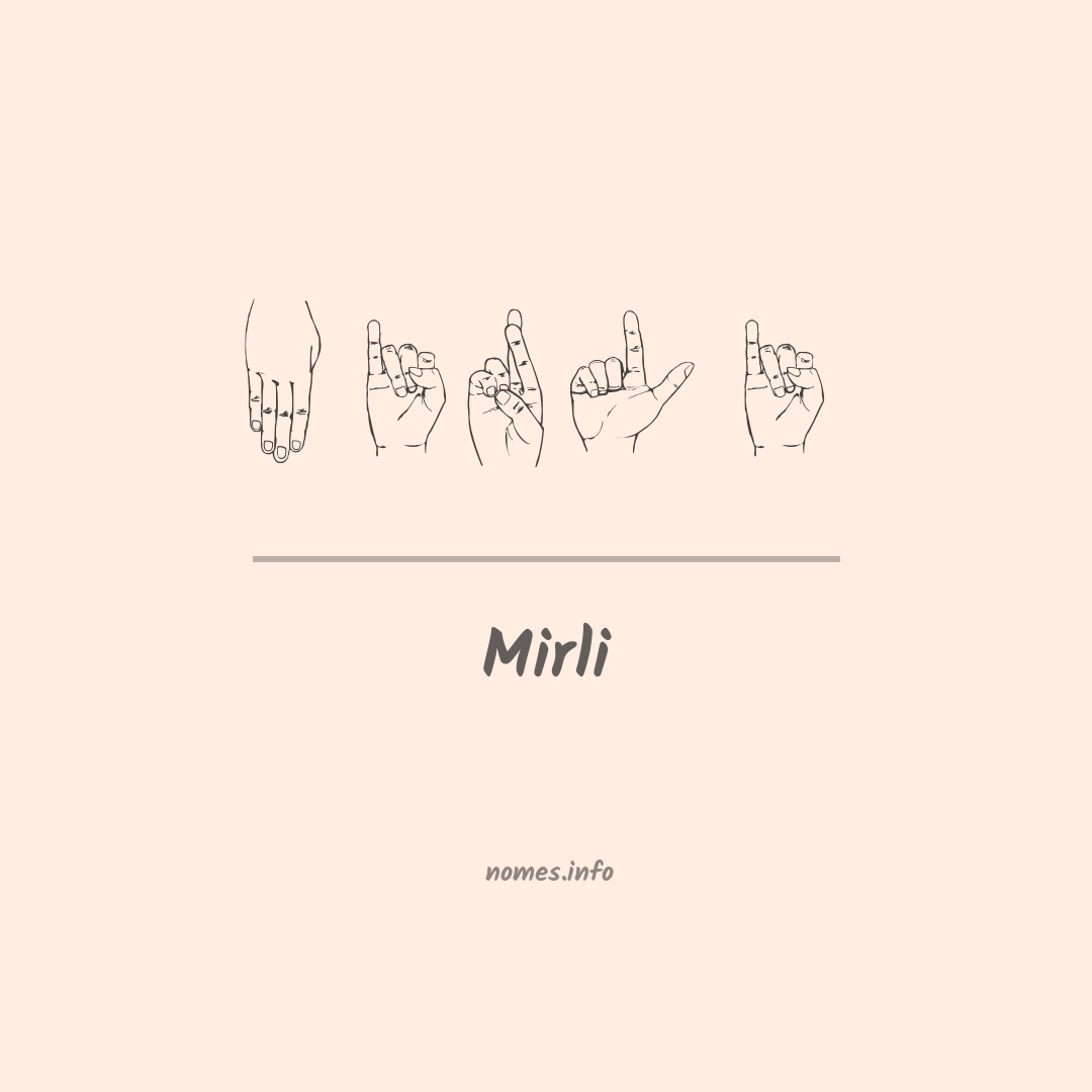Mirli em Libras