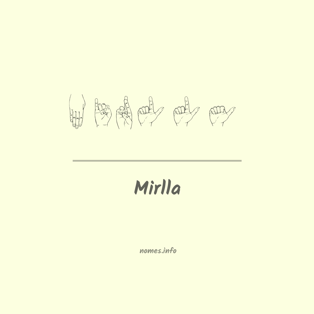 Mirlla em Libras