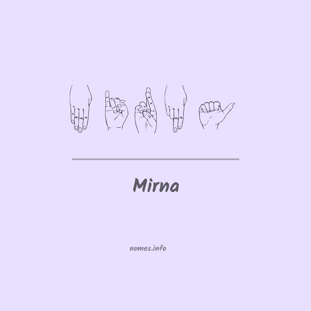 Mirna em Libras