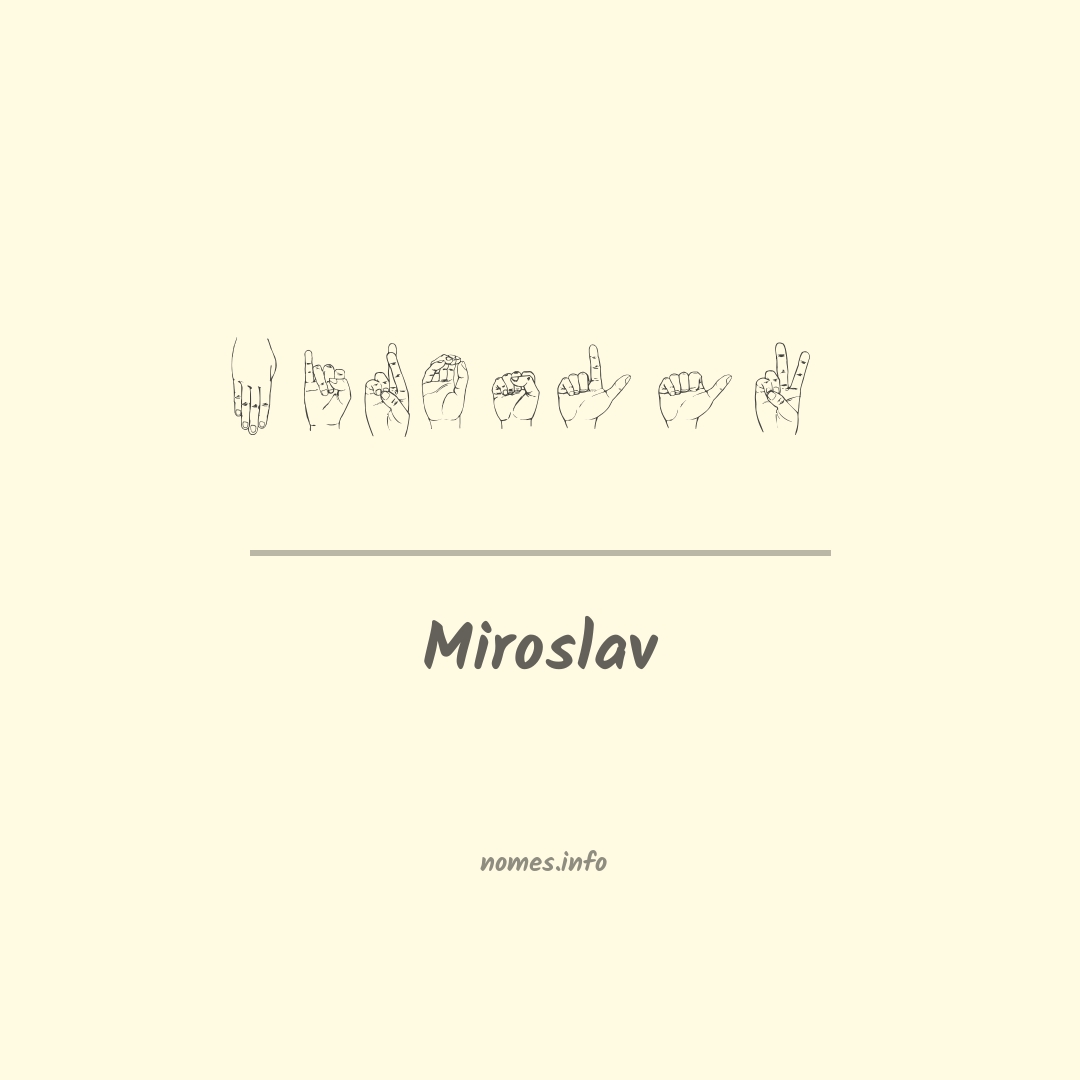 Miroslav em Libras
