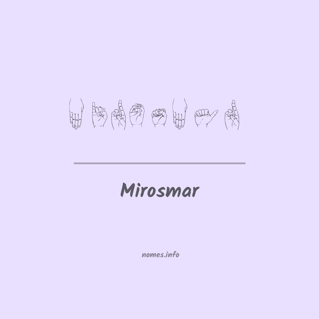 Mirosmar em Libras