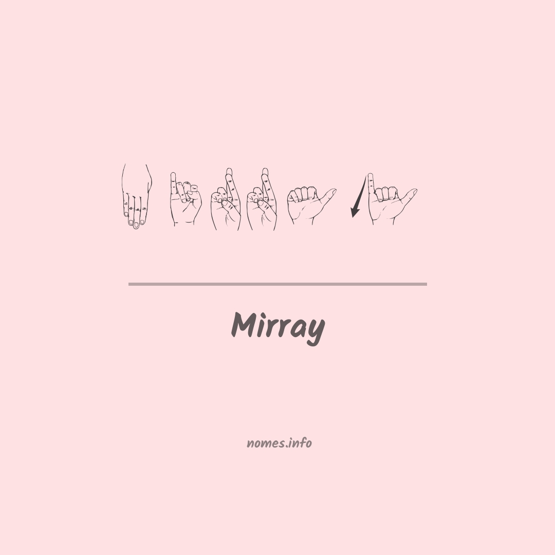 Mirray em Libras