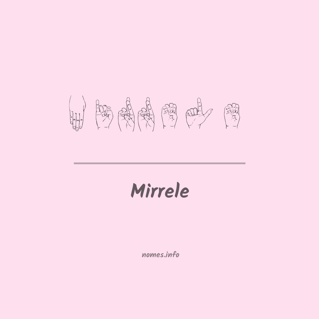 Mirrele em Libras