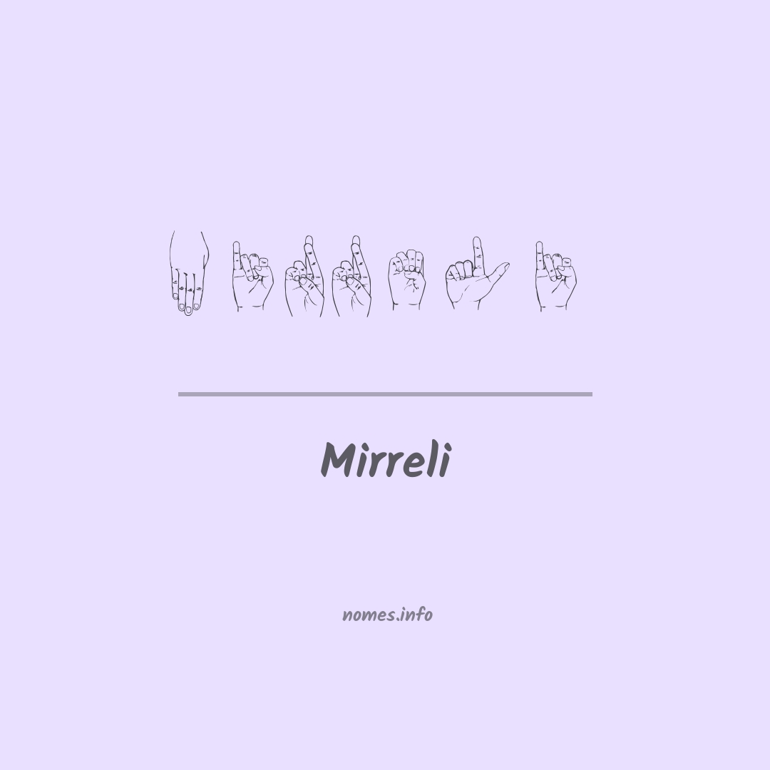 Mirreli em Libras
