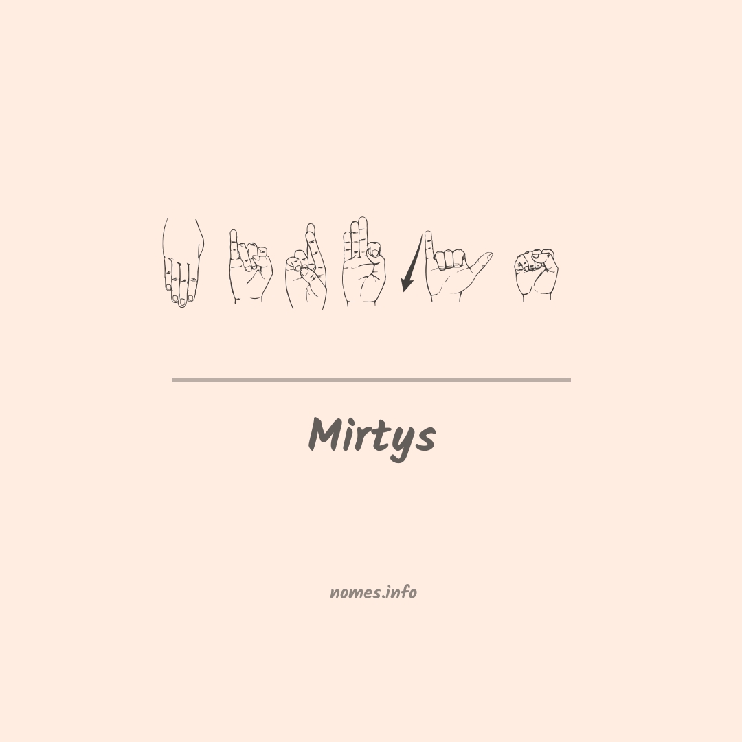 Mirtys em Libras