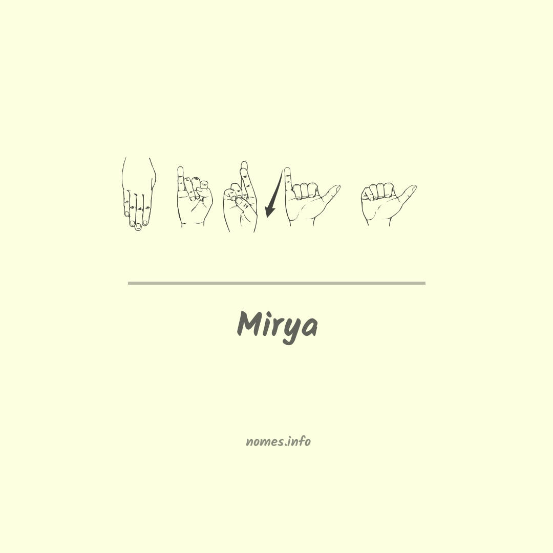 Mirya em Libras