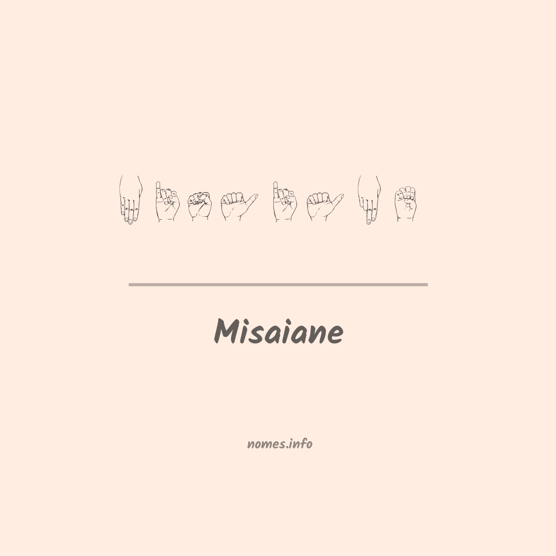Misaiane em Libras