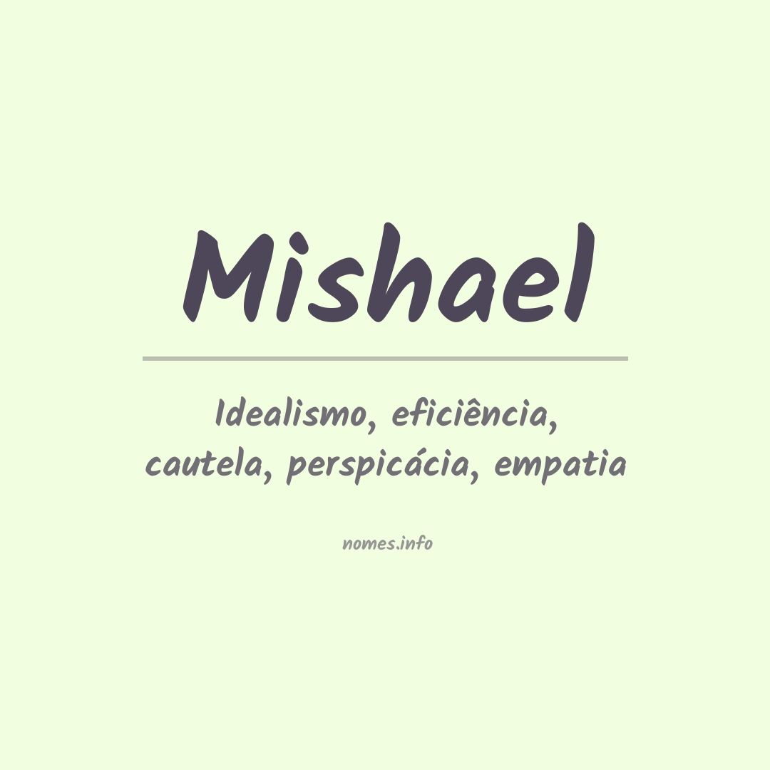 Significado do nome Mishael