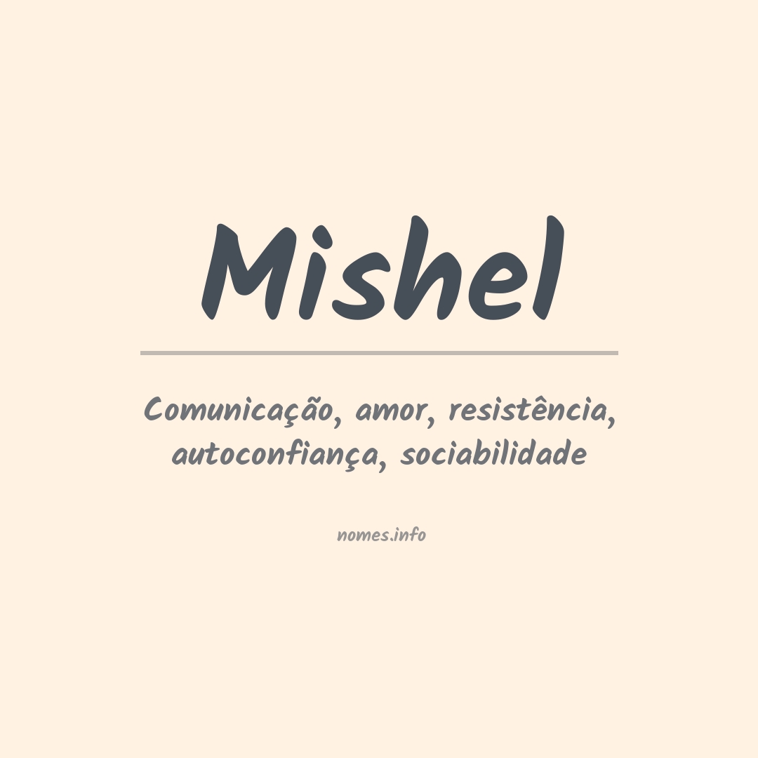 Significado do nome Mishel