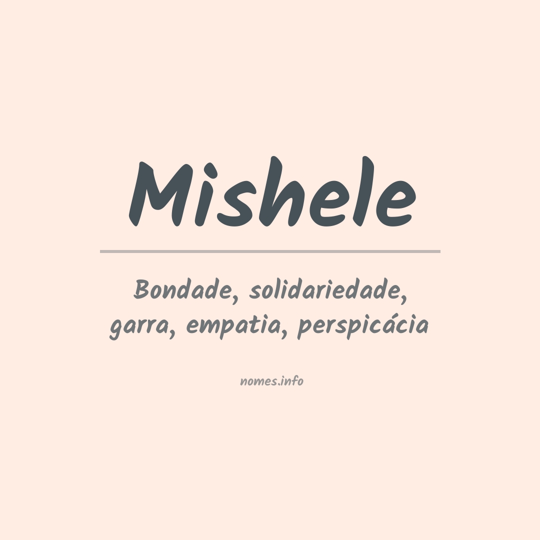 Significado do nome Mishele