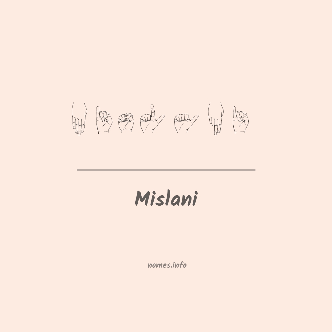 Mislani em Libras
