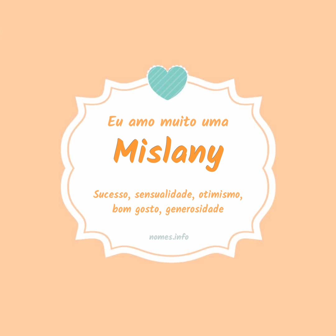 Eu amo muito Mislany