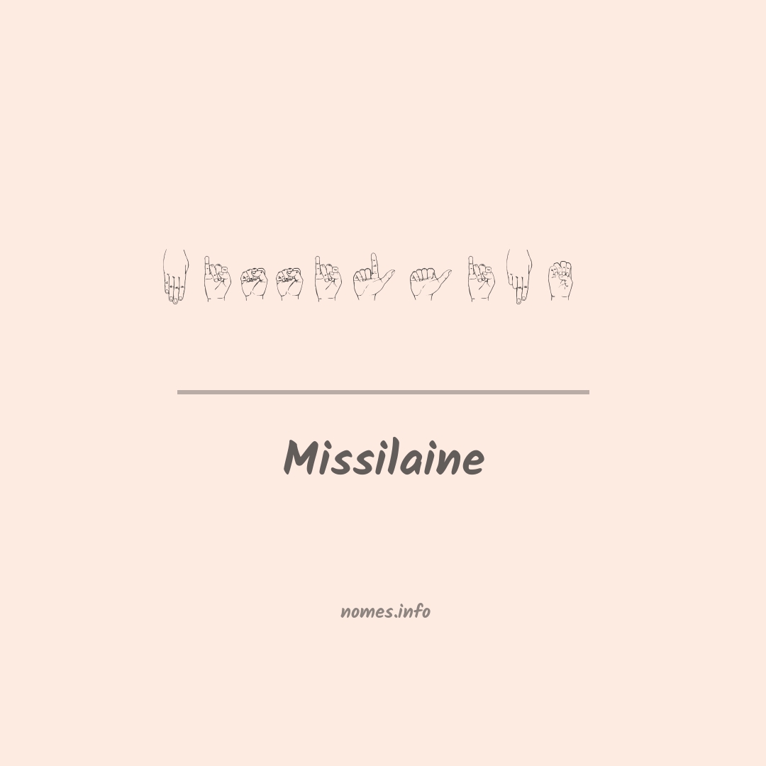 Missilaine em Libras
