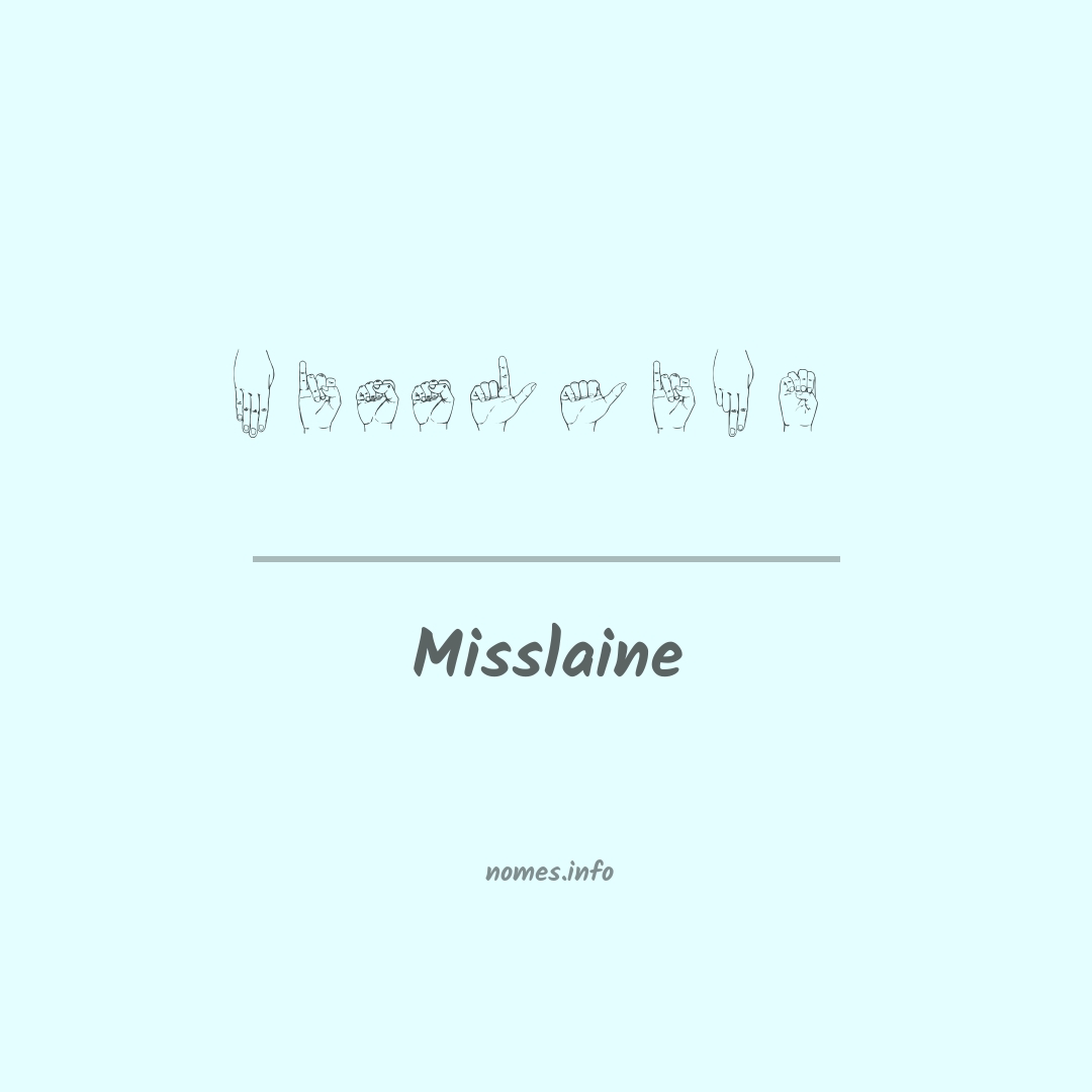 Misslaine em Libras