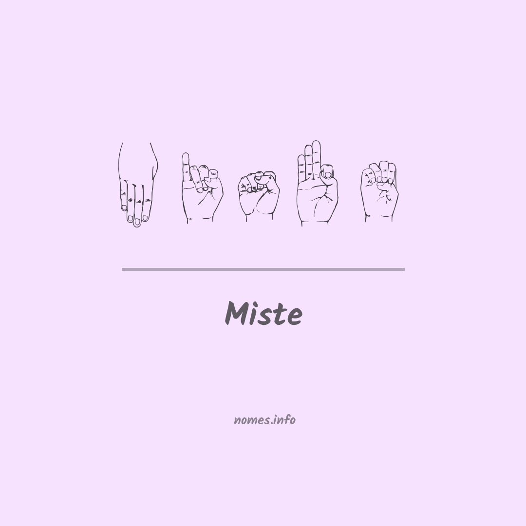 Miste em Libras