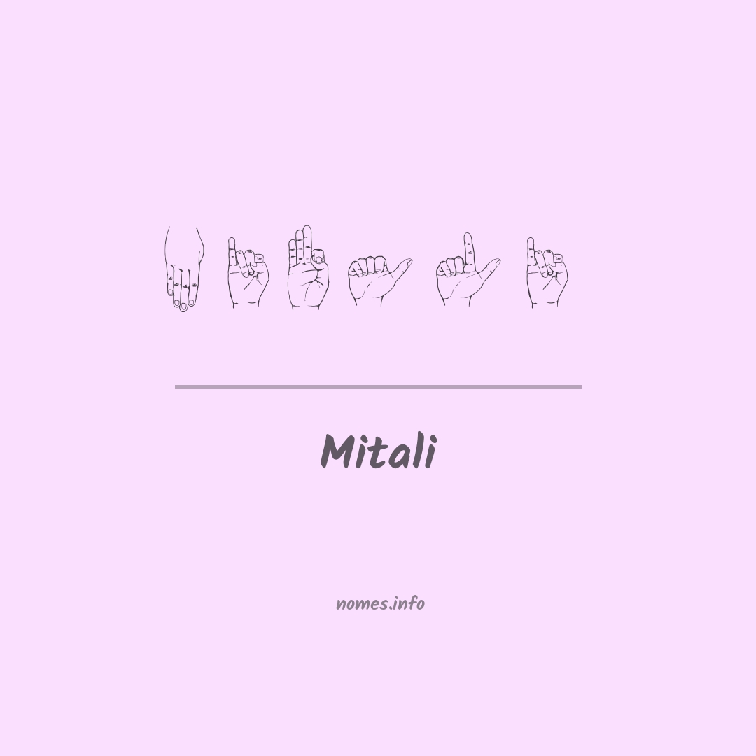Mitali em Libras