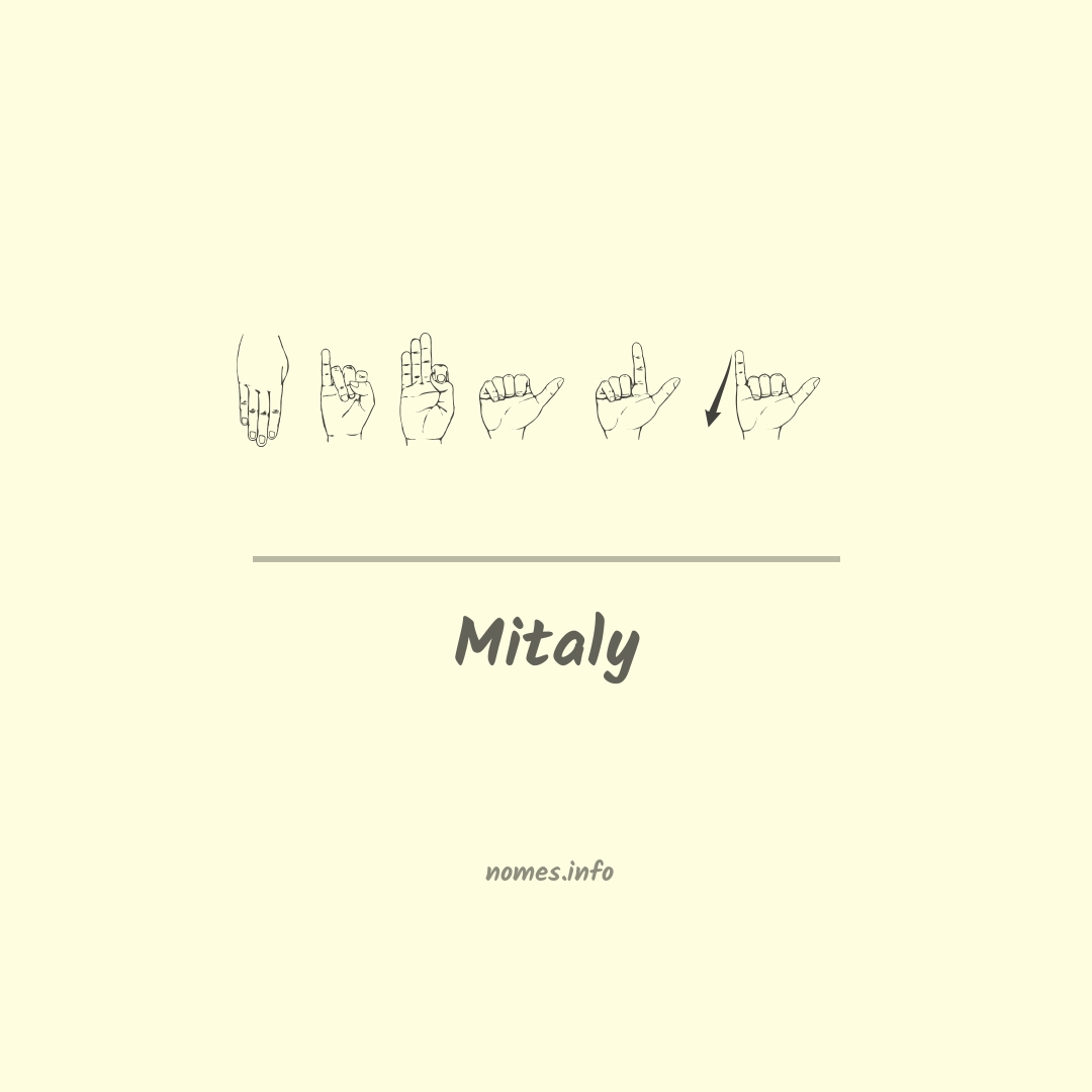 Mitaly em Libras