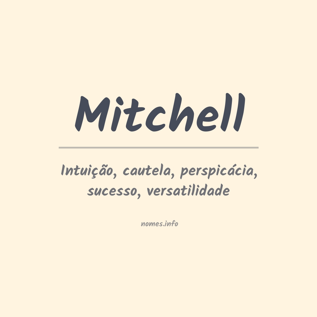 Significado do nome Mitchell