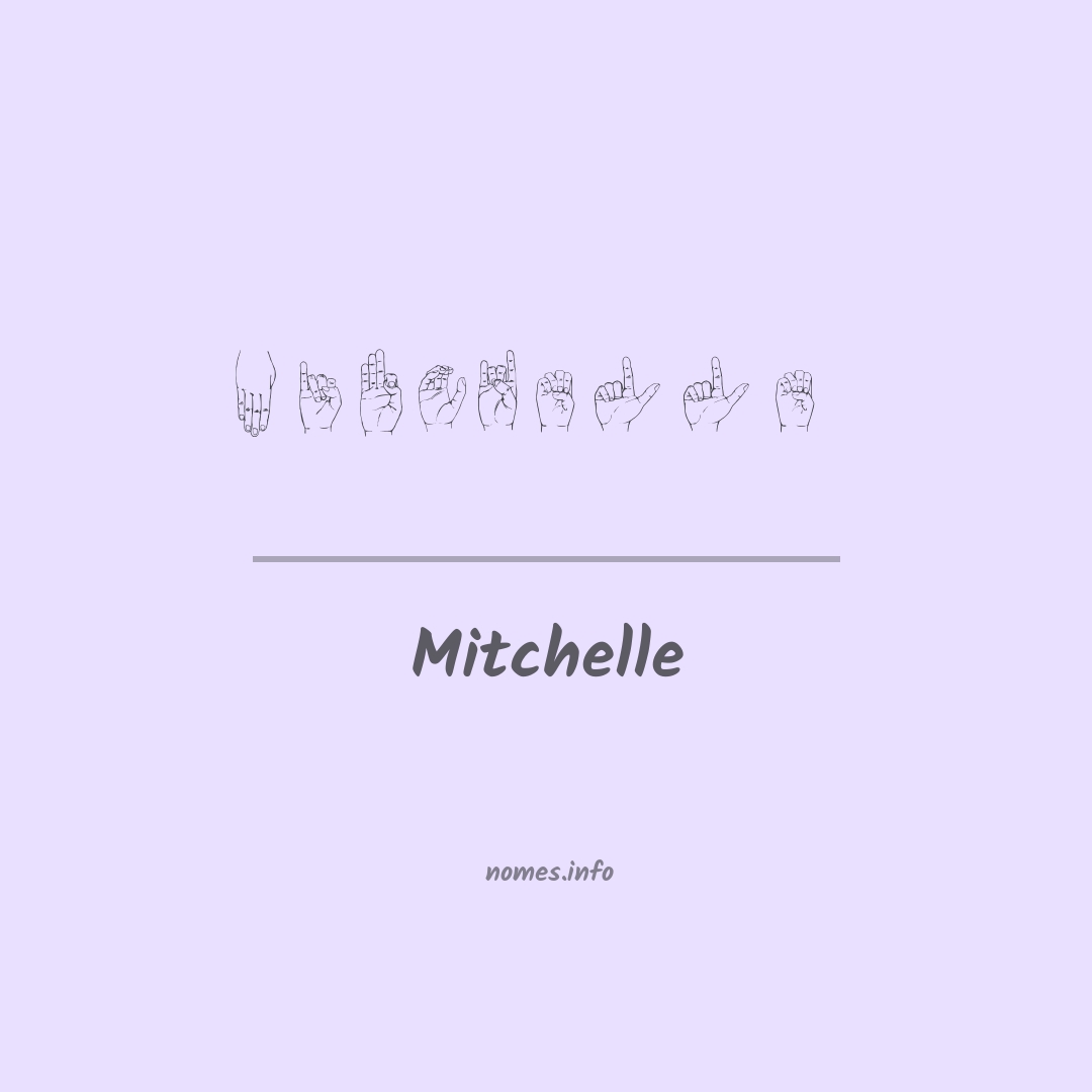 Mitchelle em Libras