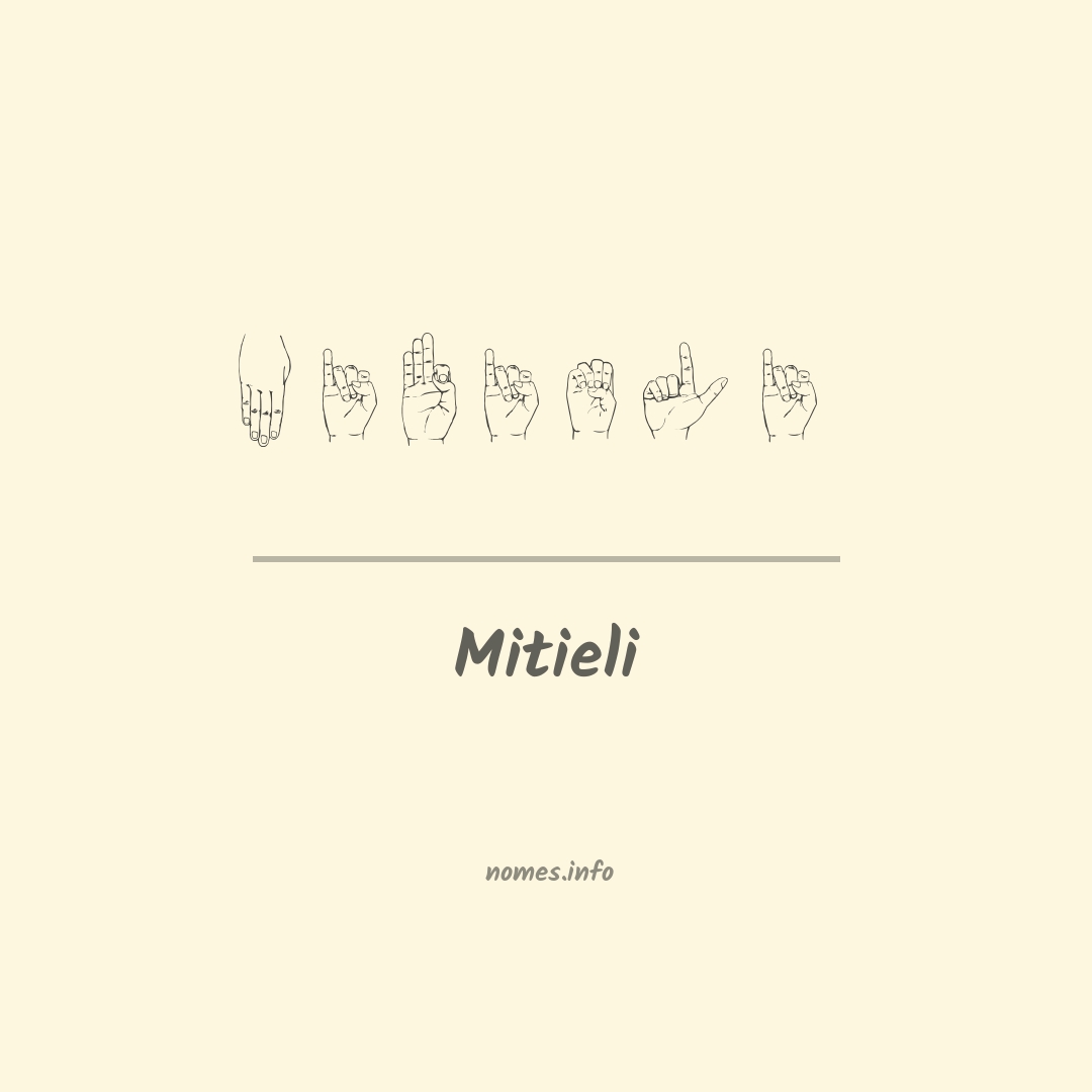 Mitieli em Libras